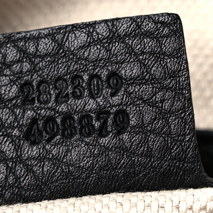 Gucci Pebbled Calfskin Medium Soho Shoulder Bag Black 7 of 18