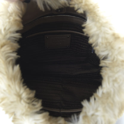 Prada Eco Lapin Faux Fur Tote Cipria 5 of 9