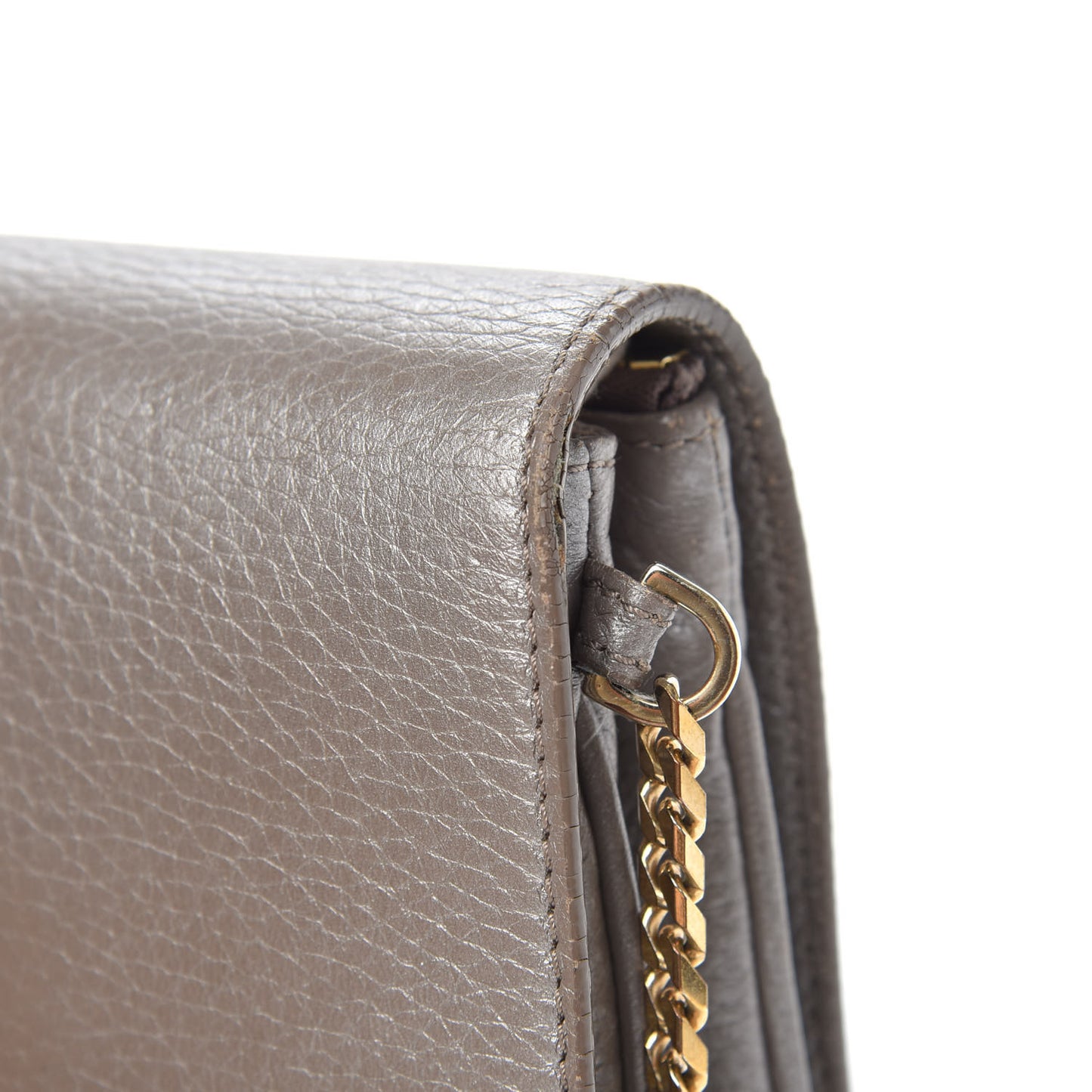 Metallic Calfskin Shadow Crossbody Bag Gold