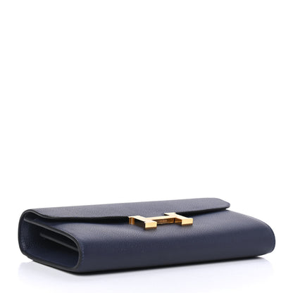 Hermes Evercolor Constance Wallet To Go Bleu Nuit 3 of 4