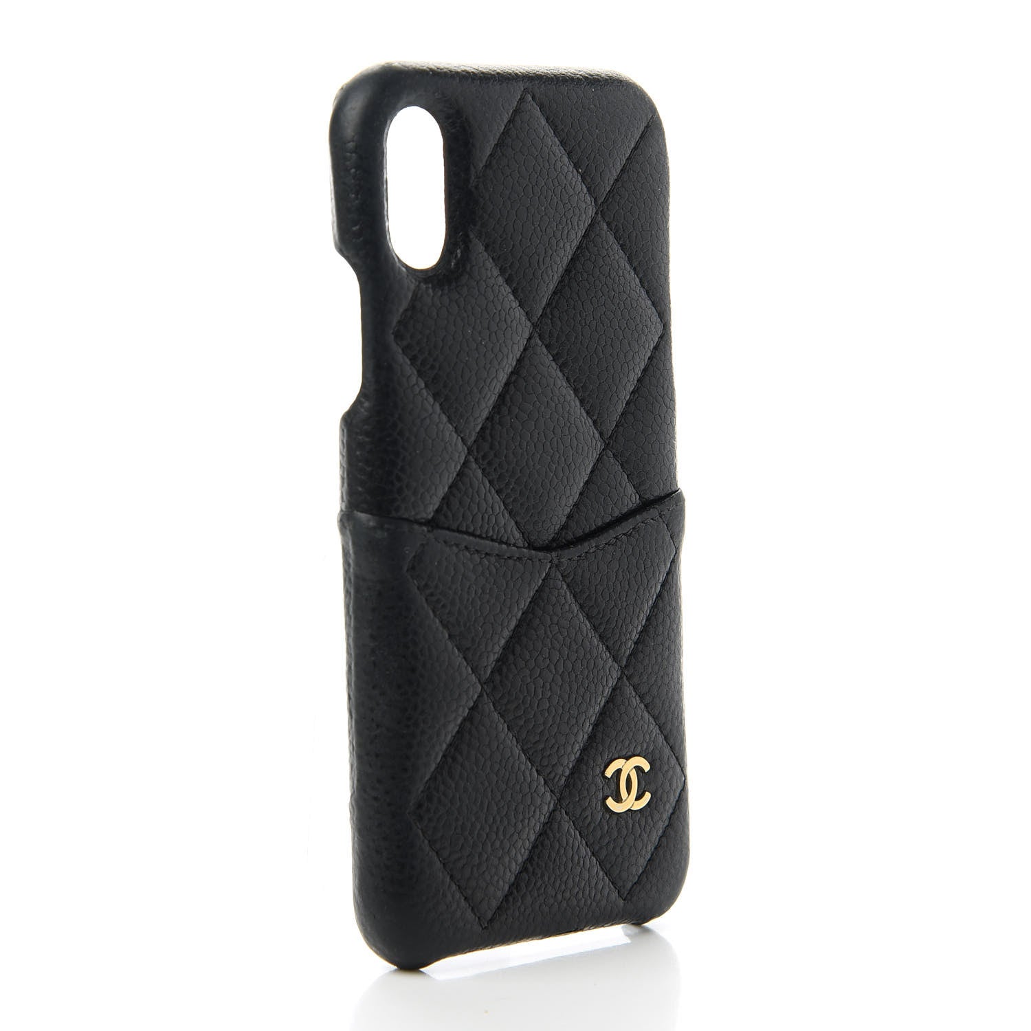 Chanel Caviar Quilted iPhone X Coco Tech Case Black 3 of 11