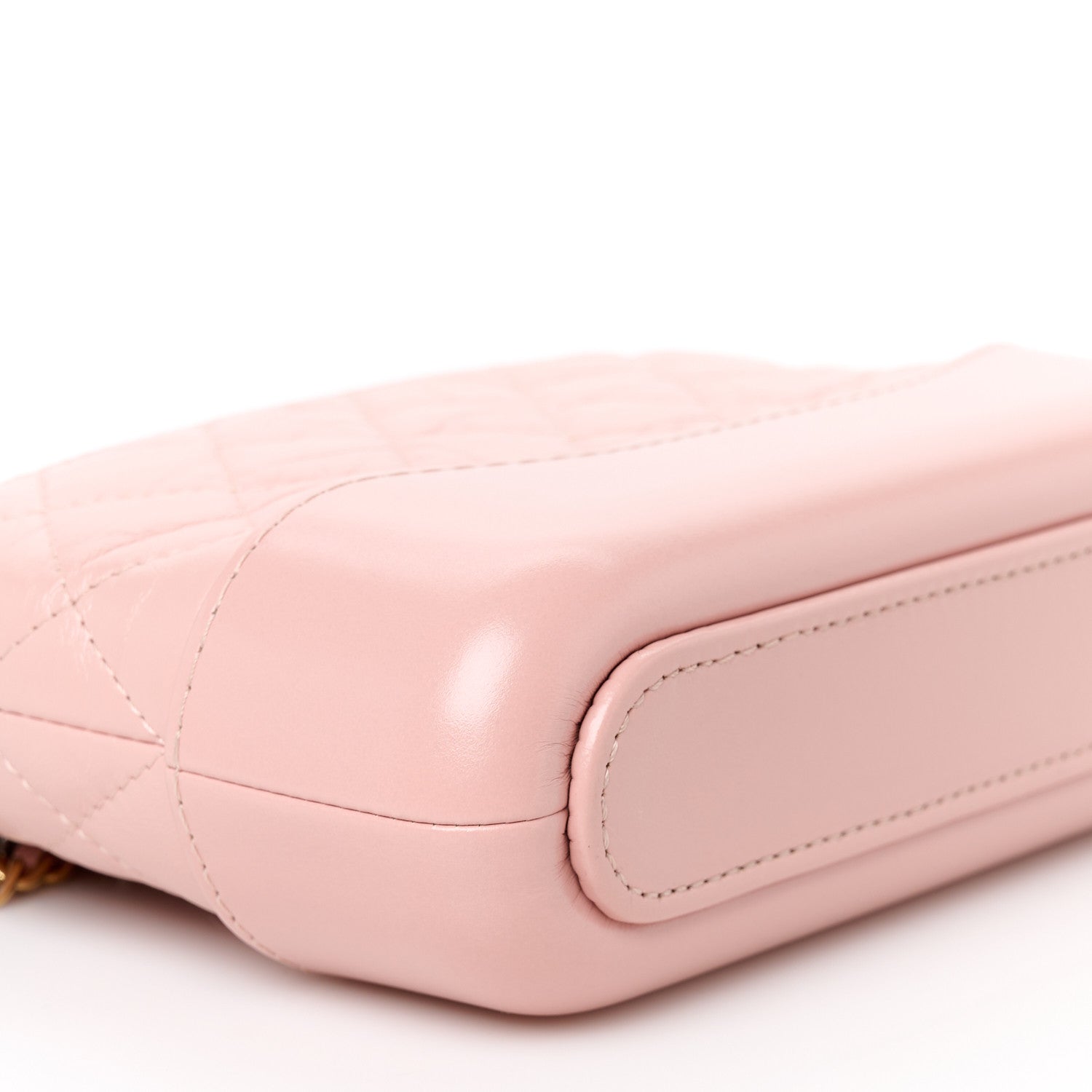 Chanel Aged Calfskin Quilted Small Gabrielle Clutch With Chain Light Pink 12 of 14