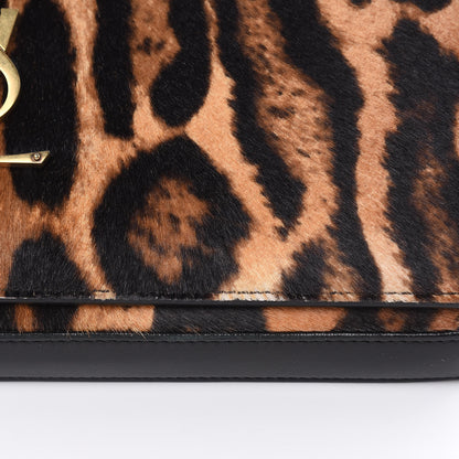 Saint Laurent Calf Hair Monogram Chain Wallet Leopard 7 of 10