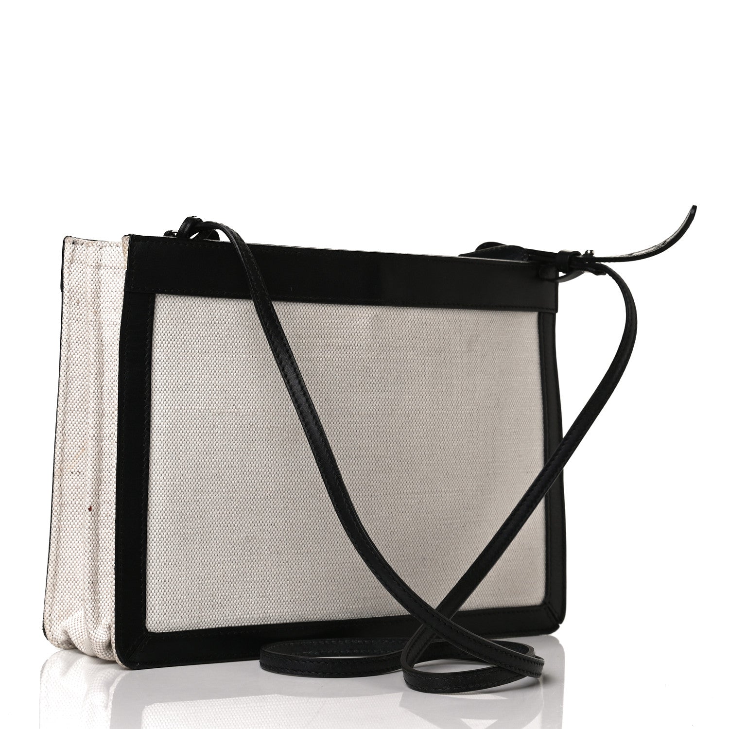 Balenciaga Cotton Canvas Pochette Crossbody Bag Black 2 of 9