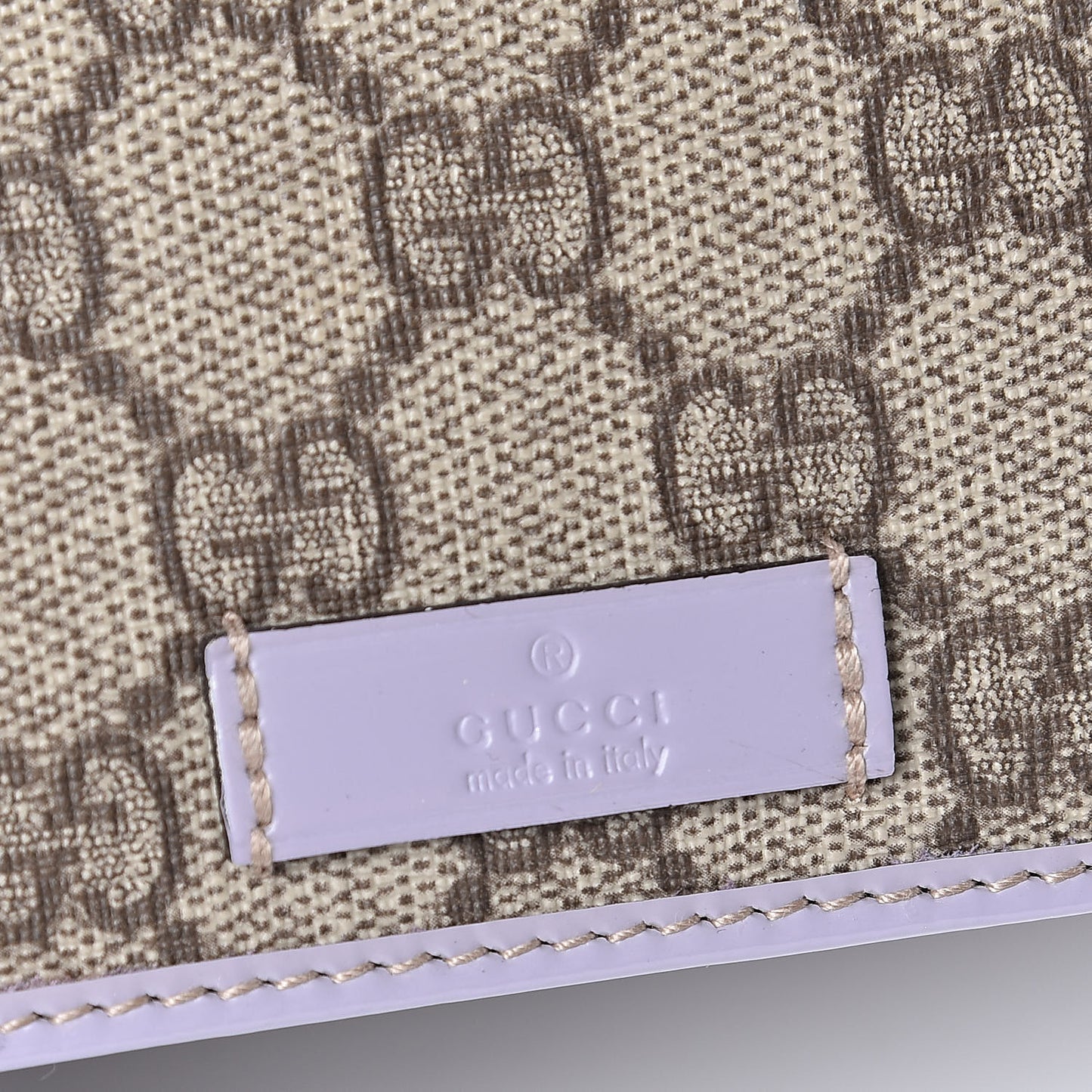 GG Plus Monogram Joy Continental Flap Wallet Lilac