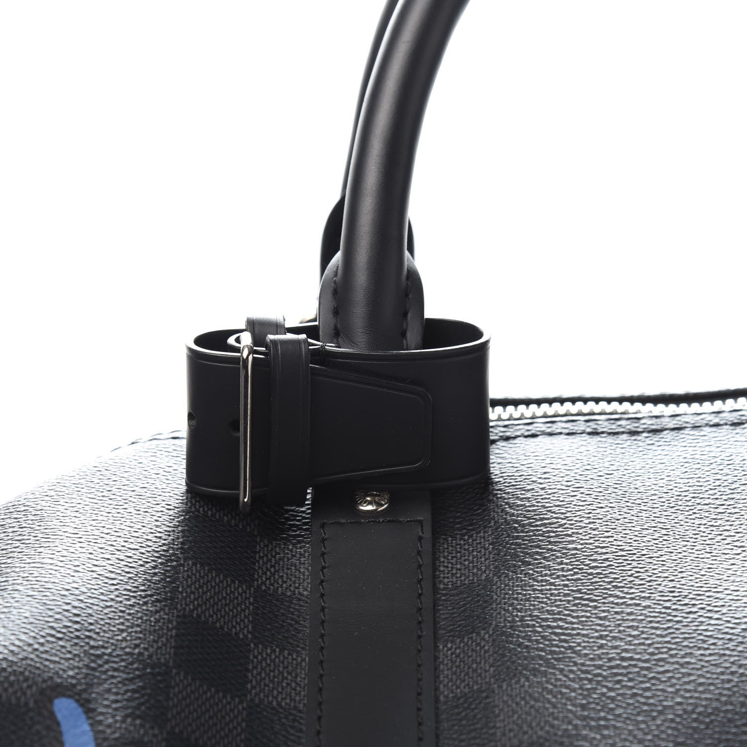 Louis Vuitton Damier Graphite Rope Keepall 55 Blue 9 of 13