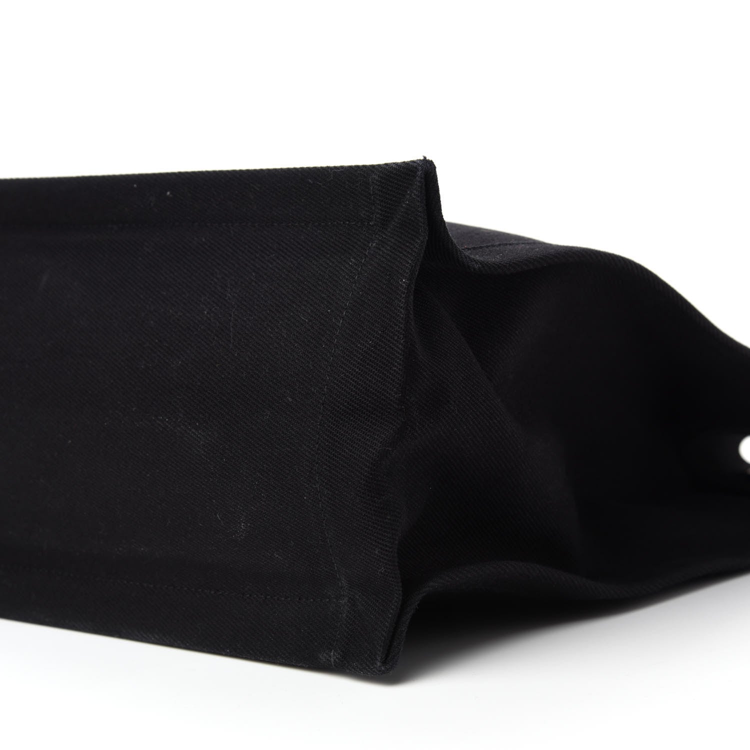 Saint Laurent Linen Calfskin Rive Gauche Tote Black 7 of 10
