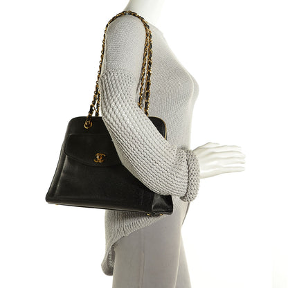 Chanel Caviar Flap Shoulder Bag Black 2 of 7