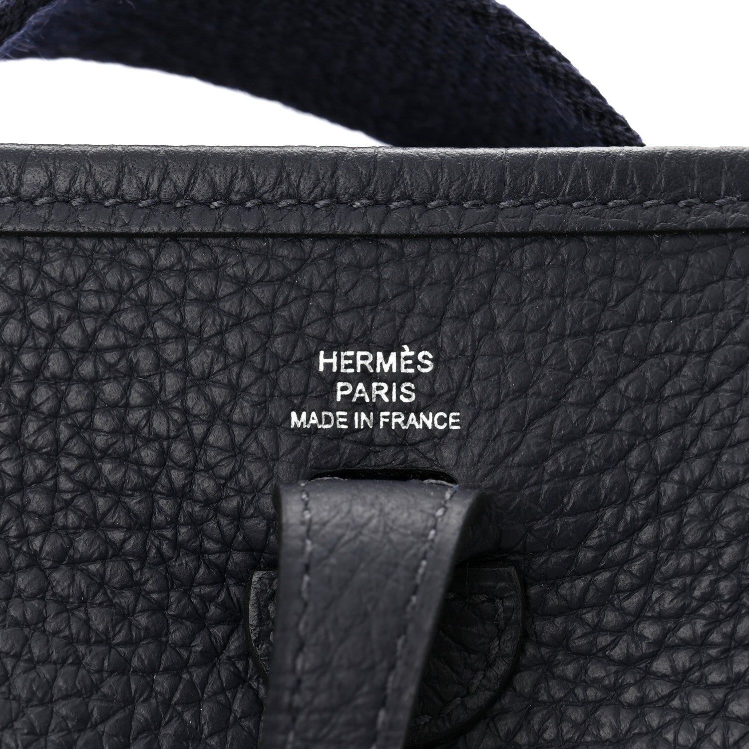 Hermes Taurillon Clemence Evelyne TPM Bleu Obscur 6 of 11
