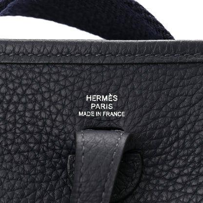 Hermes Taurillon Clemence Evelyne TPM Bleu Obscur 6 of 11