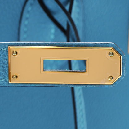 Hermes Togo Birkin 35 Turquoise 16 of 32