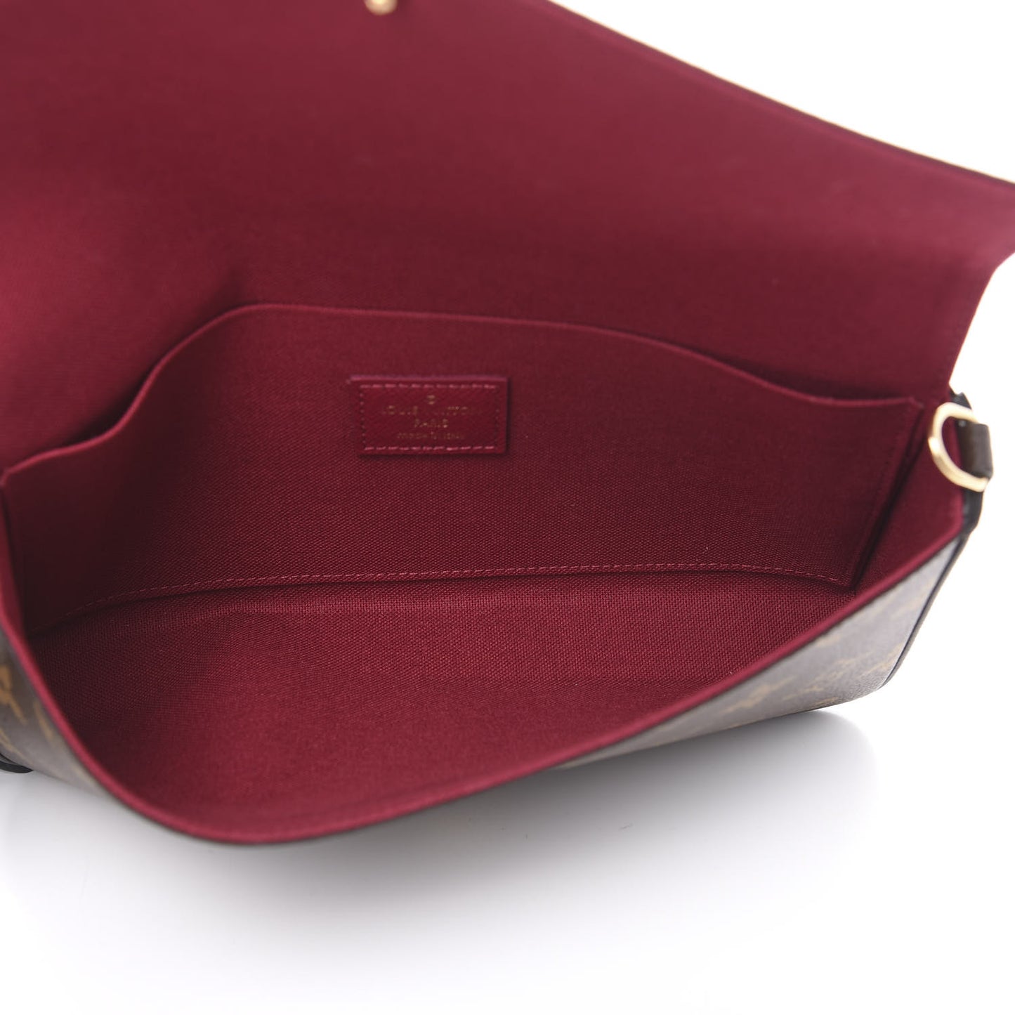 Monogram Pochette Felicie Chain Wallet Fuchsia