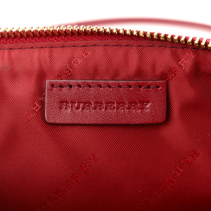 Burberry Haymarket Check Small Peyton Crossbody Clutch Bag Military Red 6 of 12