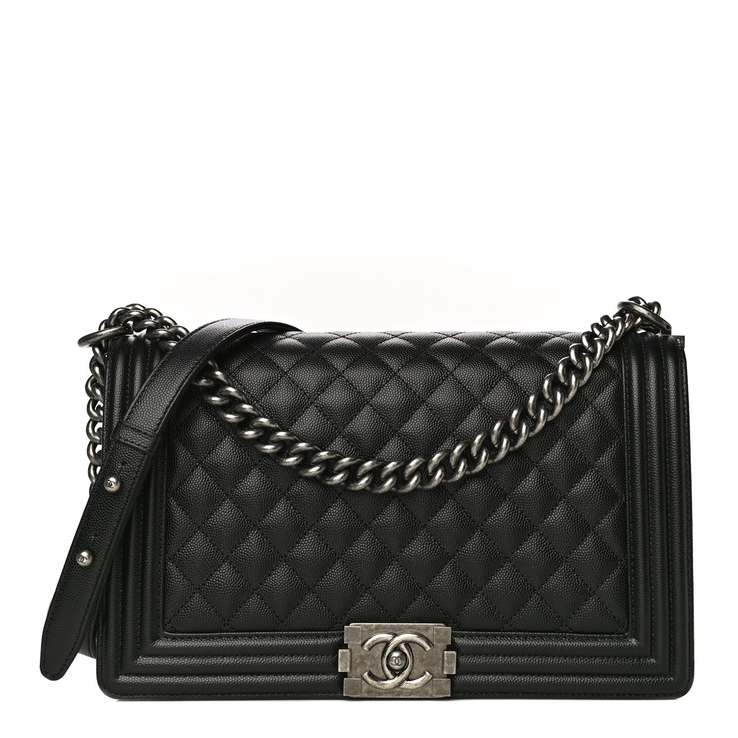 Chanel Caviar Quilted New Medium Boy Flap Black 1 of 11