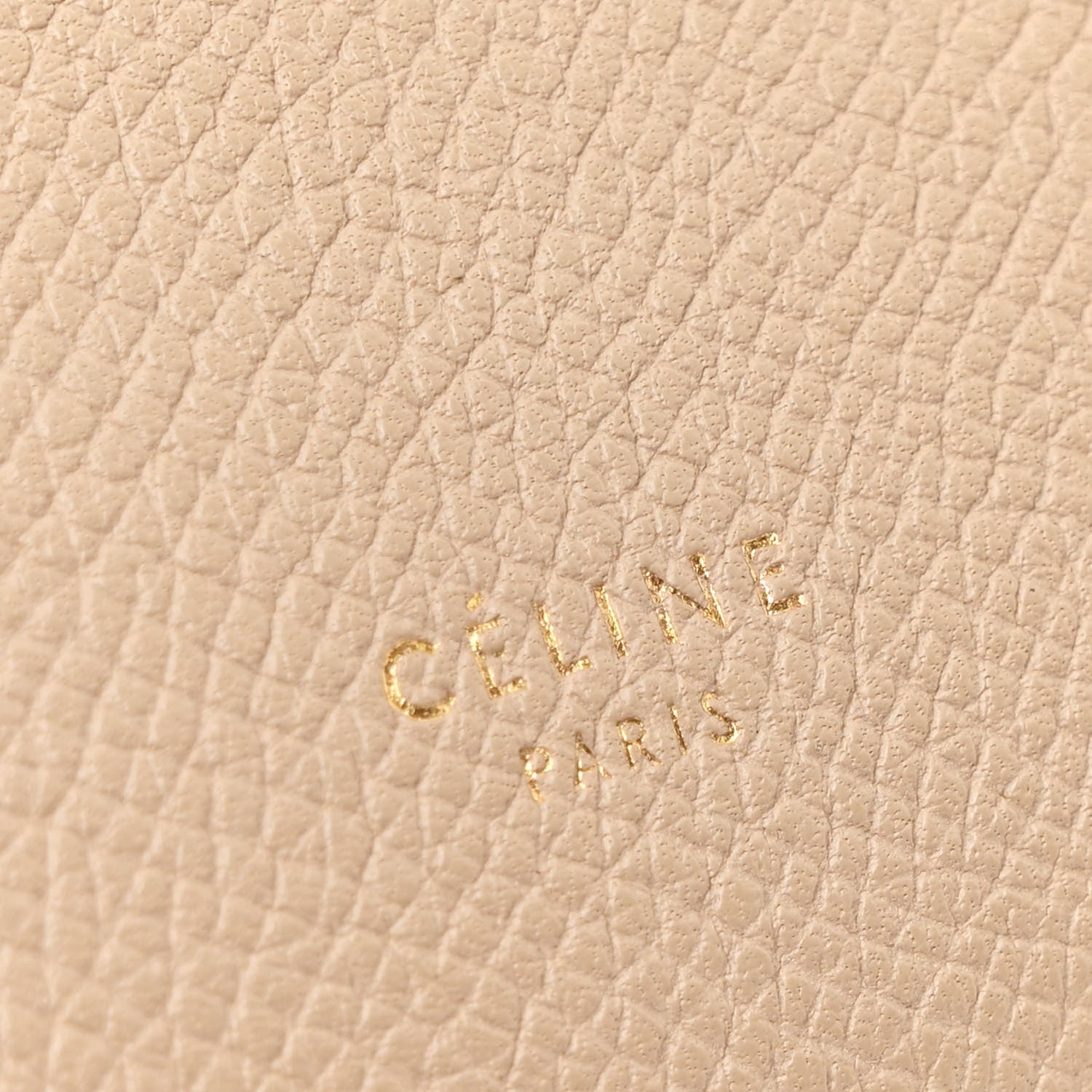 Celine Drummed Calfskin Mini Belt Bag Dune 6 of 12