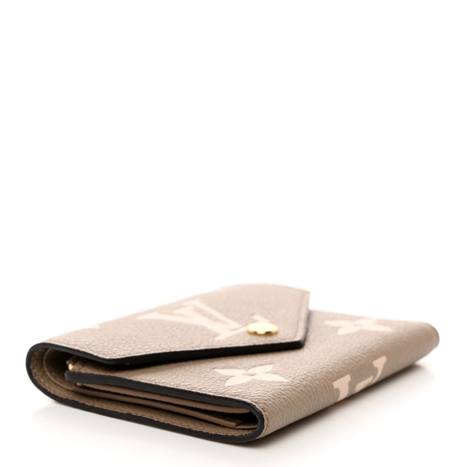 Louis Vuitton LOUIS VUITTON Empreinte Monogram Giant Victorine Wallet Tourterelle Creme 4 of 6