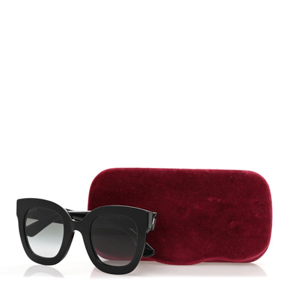 Gucci Acetate Crystal Star Round Frame Sunglasses GG0208S Black 8 of 8