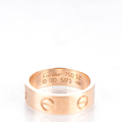 Cartier 18K Pink Gold 5.5mm LOVE Ring 52 6 3 of 5