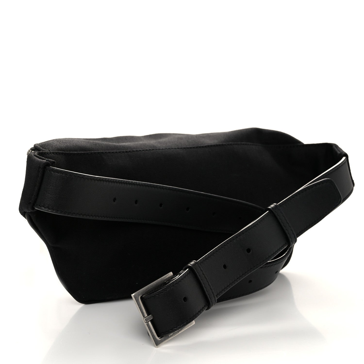 Saint Laurent Canvas Monogram Belt Bag Black 3 of 10
