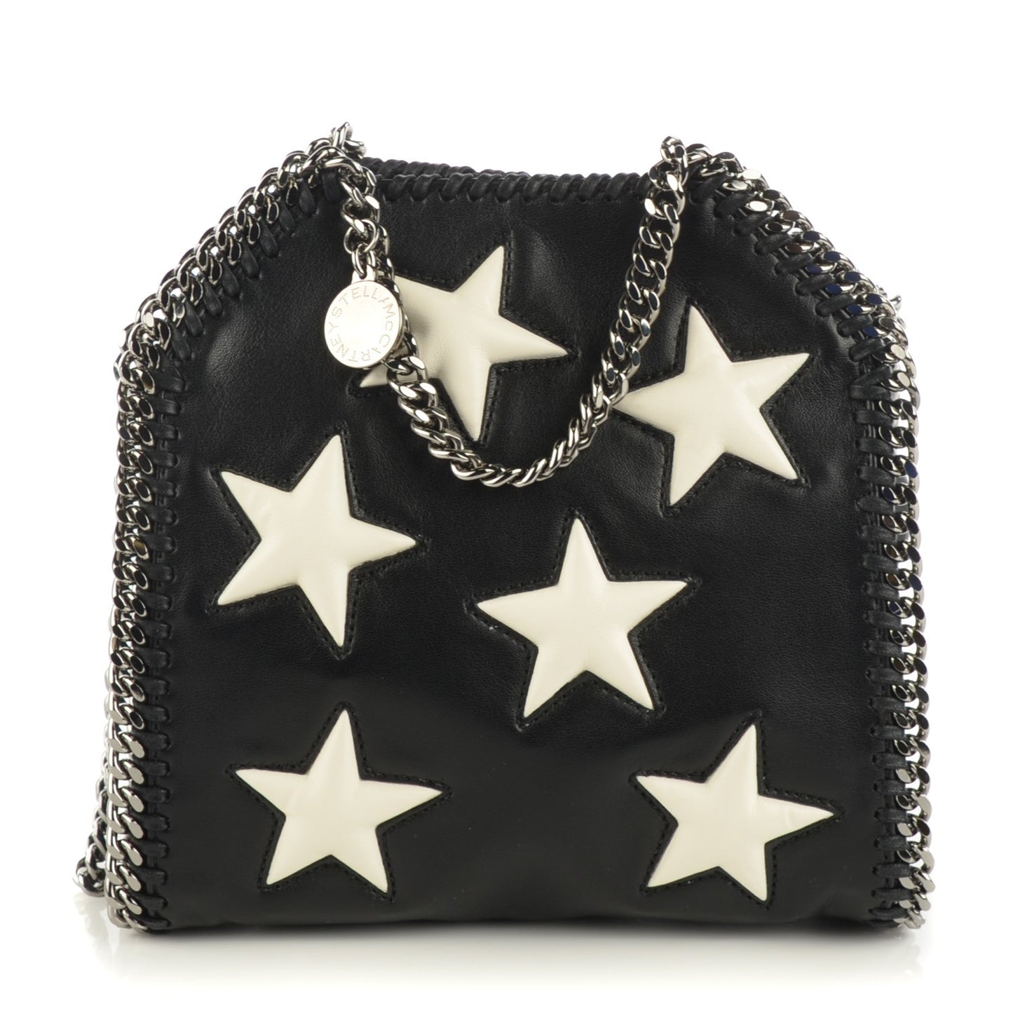 Alter Nappa Embossed Tiny Star Falabella Tote Black