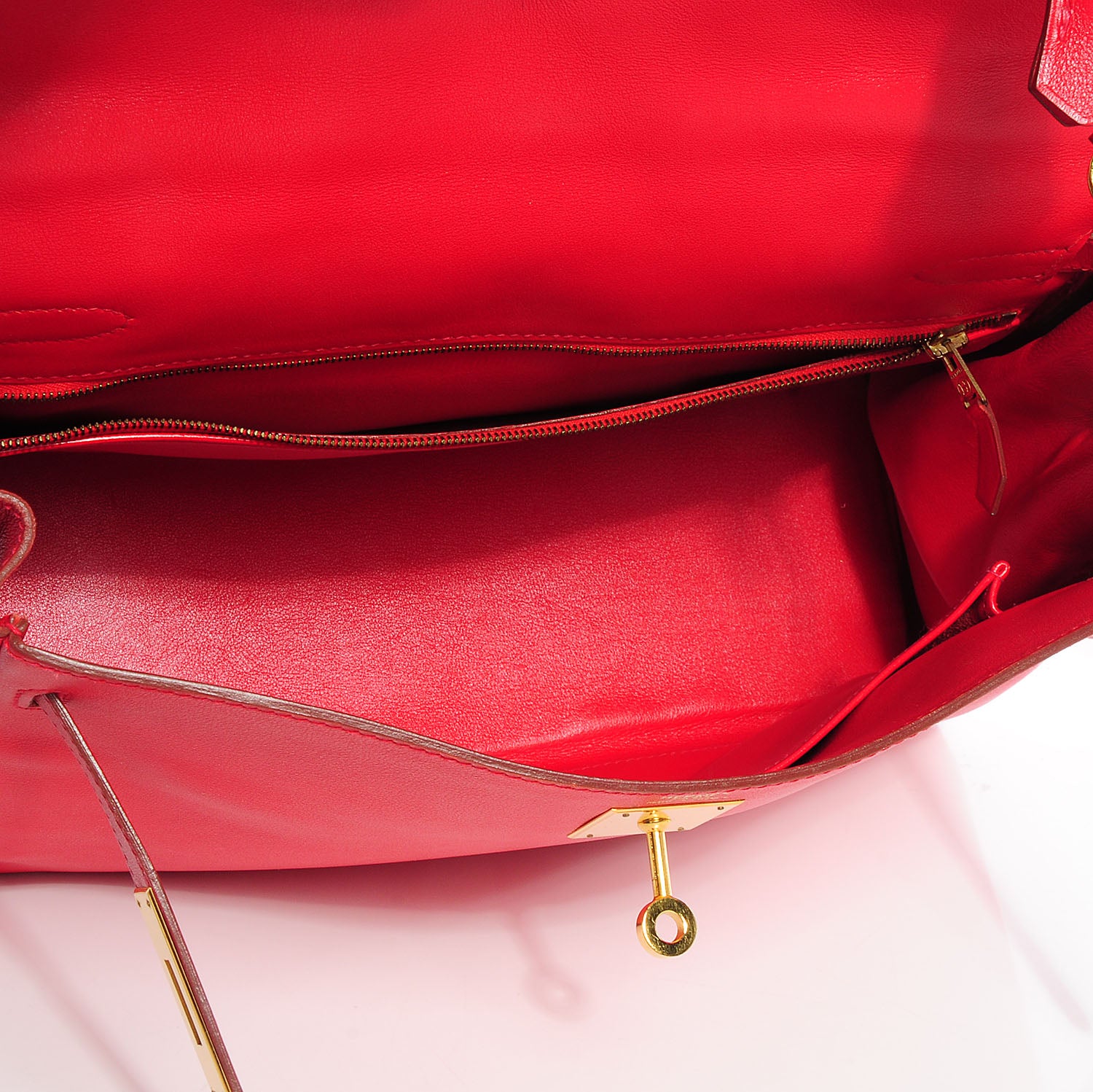 Hermes Gulliver Kelly Retourne 32 Rouge Vif 12 of 27