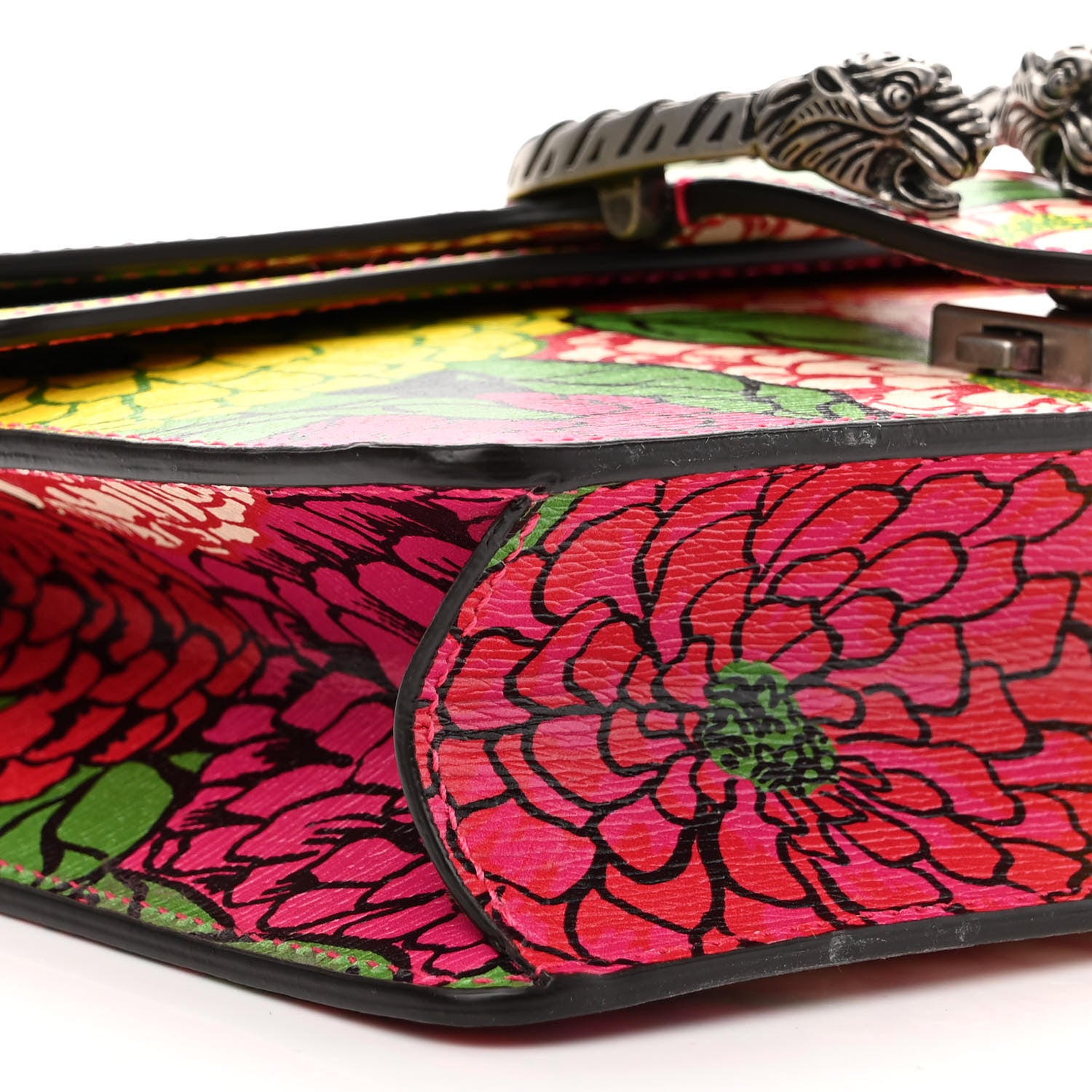 Gucci X KEN SCOTT Textured Calfskin Pomponica Print Dionysus Shoulder Bag Multicolor 9 of 10