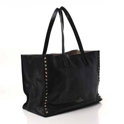 Valentino Garavani Nappa Medium Rockstud Soft Tote Black 3 of 10