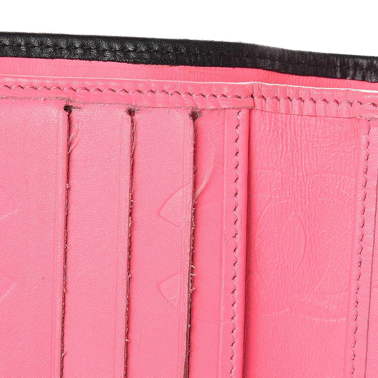 Calfskin Quilted Cambon Bi-Fold Wallet Black