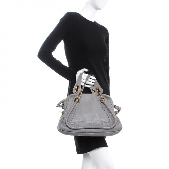 Calfskin Medium Paraty Cashmere Grey