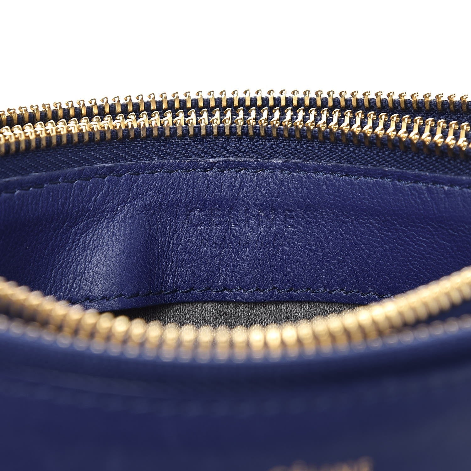 Celine Lambskin Small Trio Crossbody Bag Indigo 6 of 11