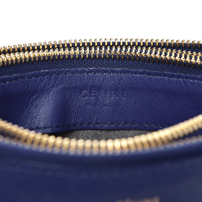 Celine Lambskin Small Trio Crossbody Bag Indigo 6 of 11
