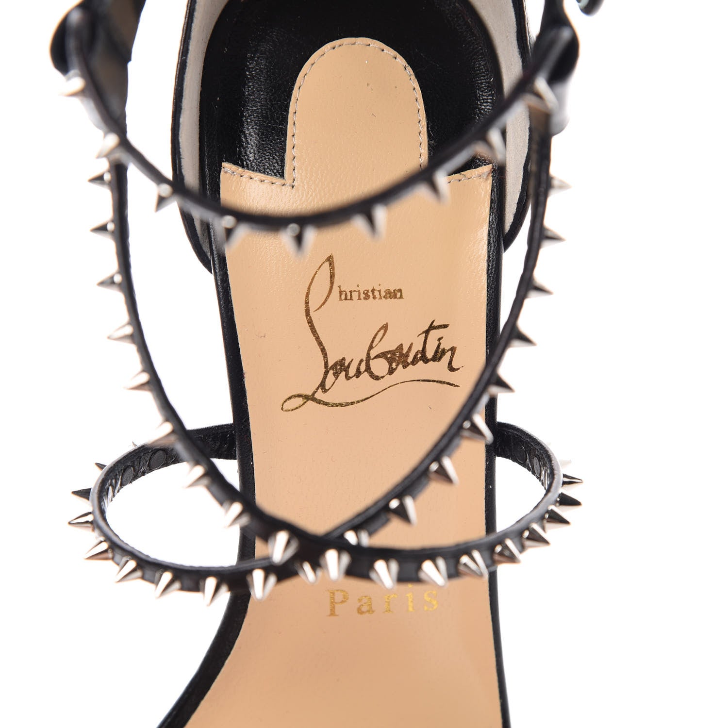 Christian Louboutin Kid Choca Lux 120 Sandals 38.5 Black 6 of 9