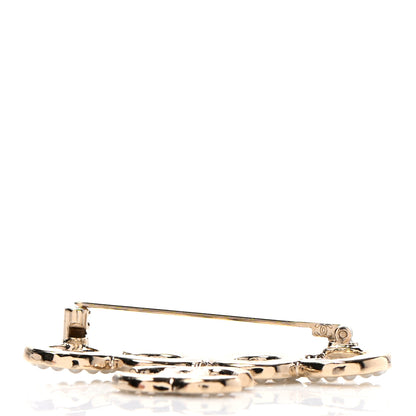 Chanel Pearl Coco Brooch Gold 5 of 5