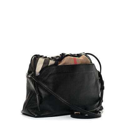 Burberry Calfskin House Check Little Crush Black 2 of 7