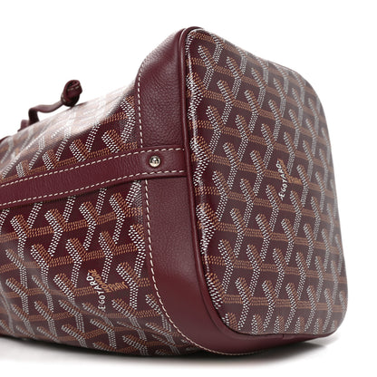 Goyard Goyardine Petit Flot Bucket Bag PM Burgundy 8 of 9