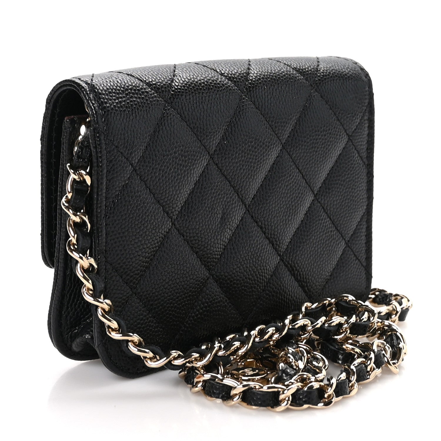 Chanel Caviar Quilted Mini Chain Belt Bag Black 2 of 11