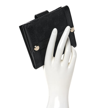 Gucci Monogram Charmy French Flap Wallet Black 2 of 10