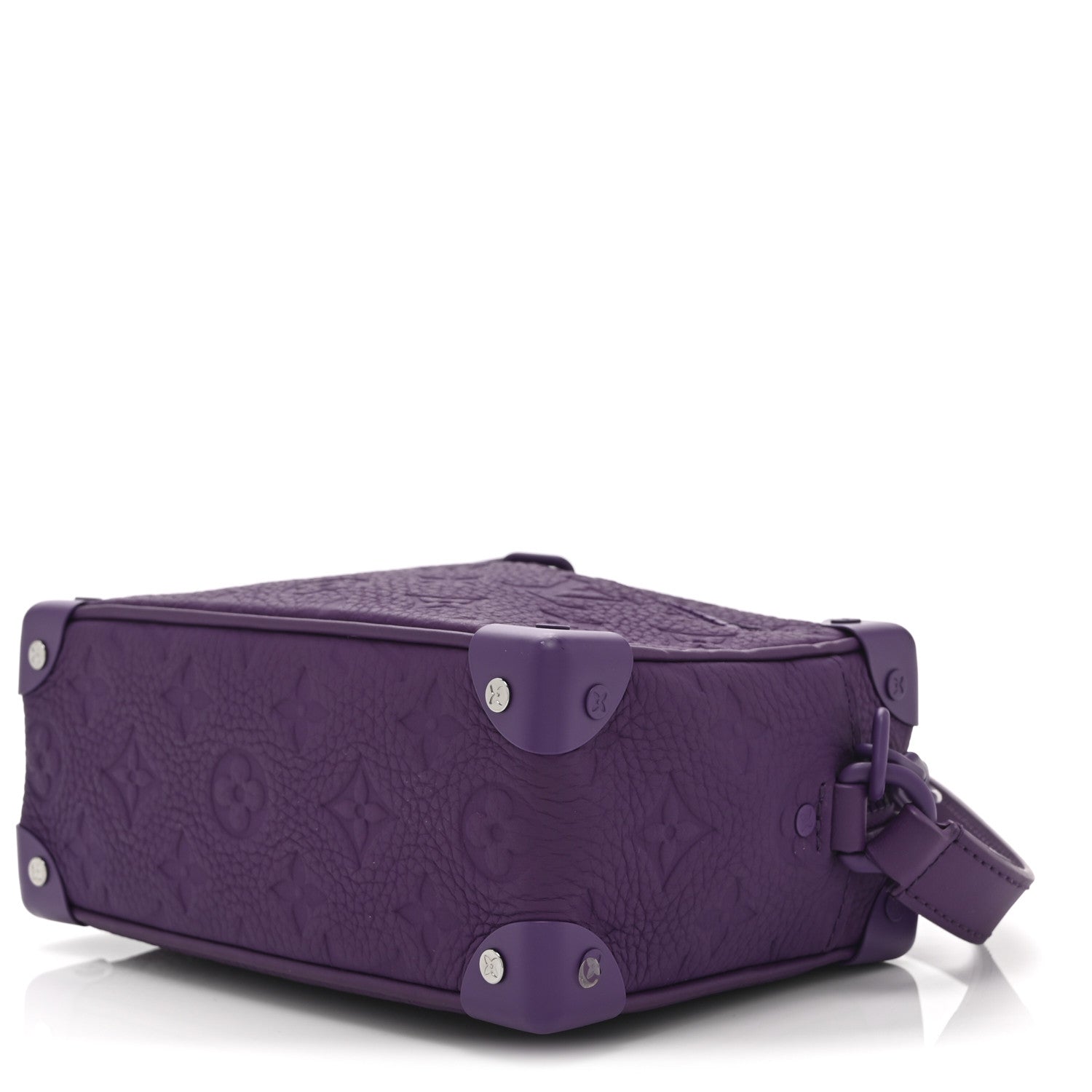 Louis Vuitton Taurillon Monogram Mini Soft Trunk Black Purple
