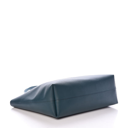 Saint Laurent Calfskin Large Shopping Tote Dark Turquoise 5 of 12