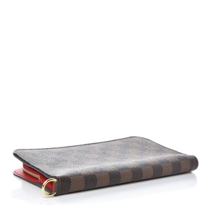 Louis Vuitton Damier Ebene Insolite Wallet Red 4 of 10