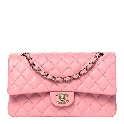 Chanel Caviar Quilted Medium Double Flap Pink 1 of 11