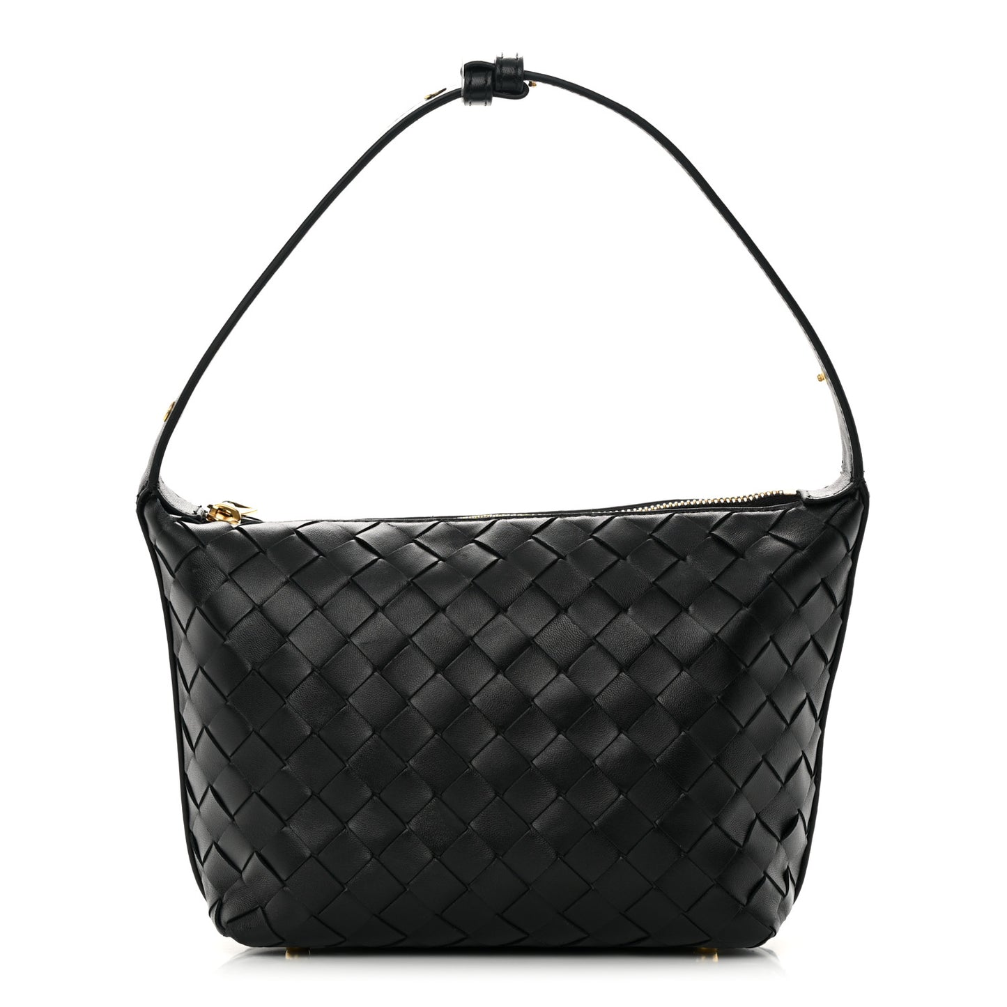 Calfskin Nappa Intrecciato Mini Wallace Black