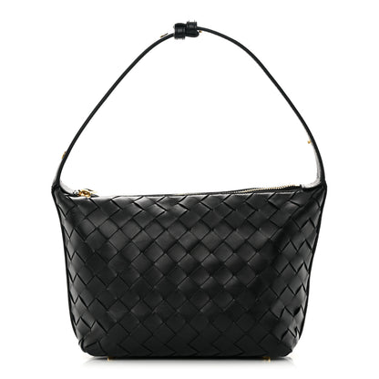 Bottega Veneta Calfskin Nappa Intrecciato Mini Wallace Black 1 of 13