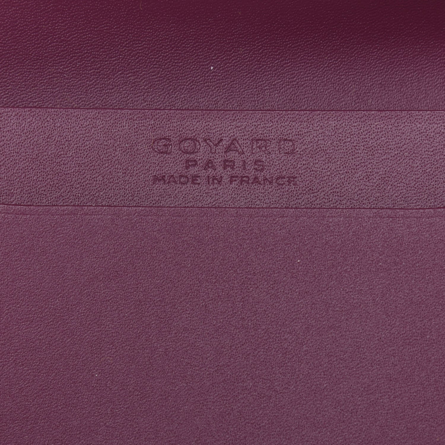 Goyard Goyardine Business Card Holder Burgundy 6 of 9