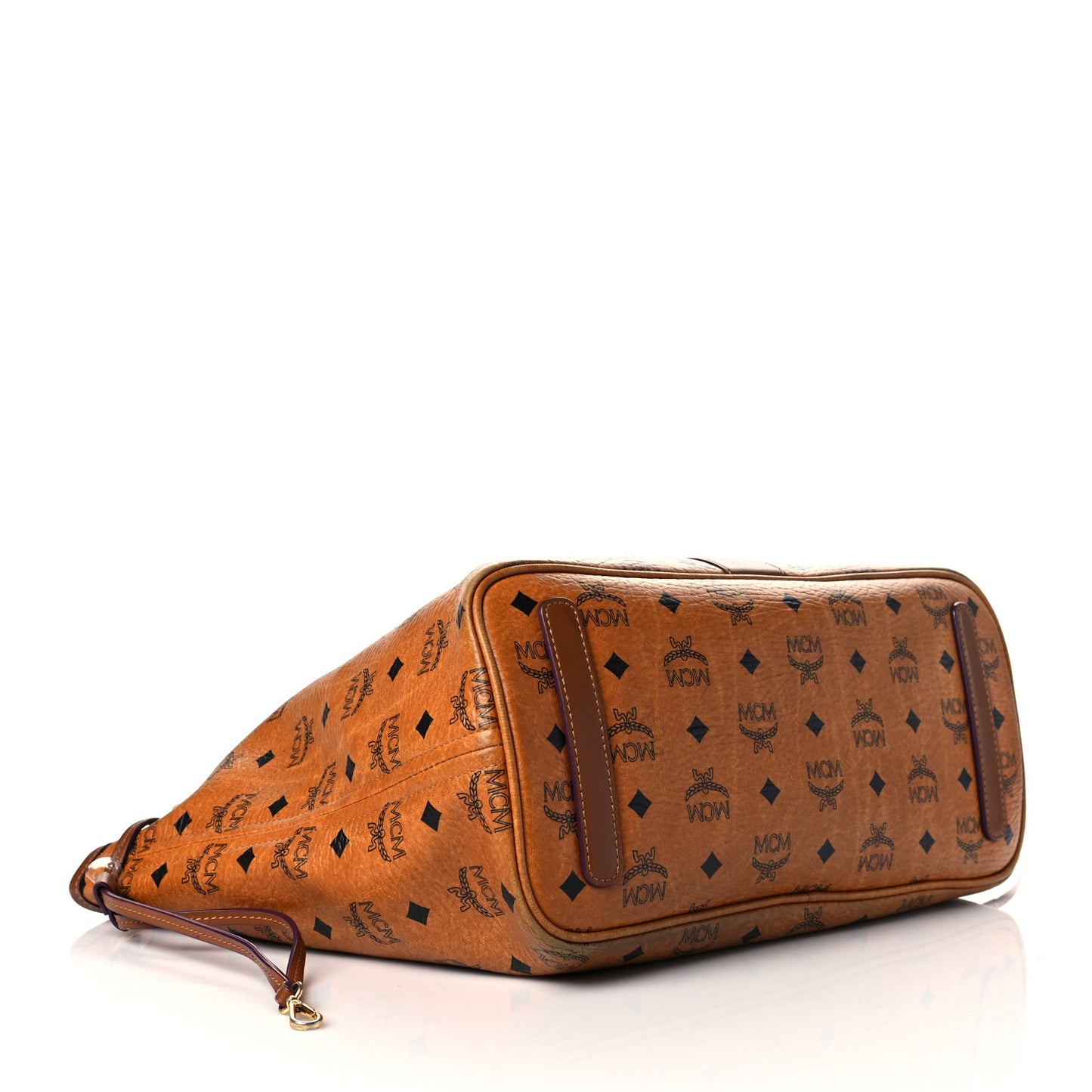 Visetos Medium Liz Reversible Shopper Tote Cognac