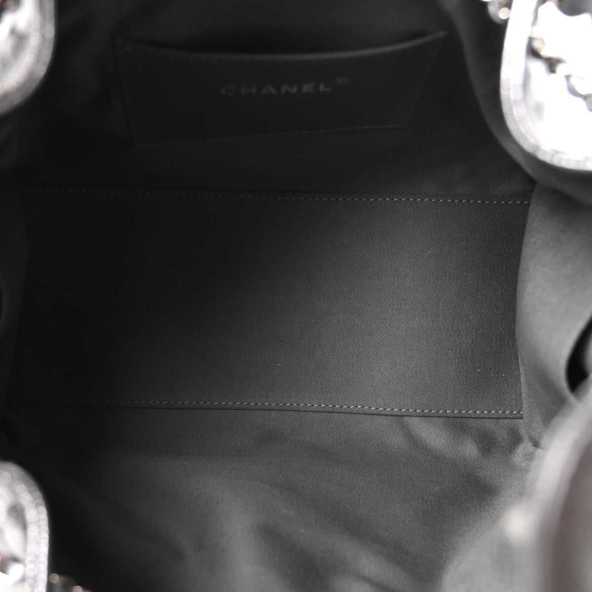 Chanel Metallic Caviar Quilted Small Chanel 25 Handbag Anthracite 5 of 11