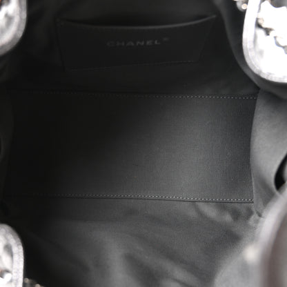Chanel Metallic Caviar Quilted Small Chanel 25 Handbag Anthracite 5 of 11
