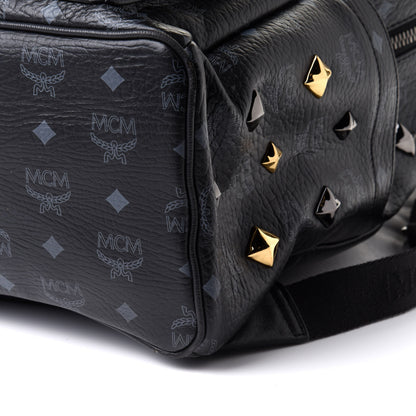 MCM Visetos Medium Studded Stark Backpack Black 10 of 10
