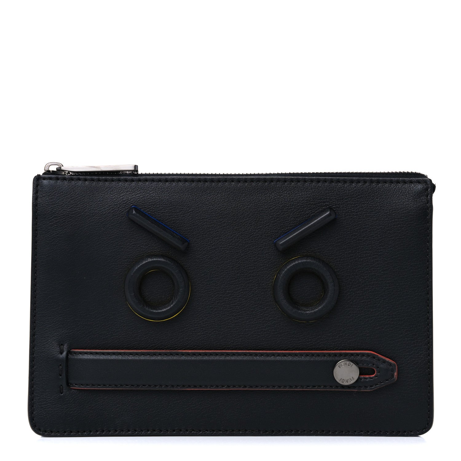 Fendi Faces Slim Clutch Black 1 of 13
