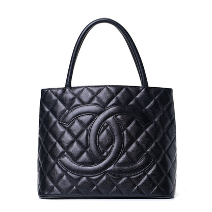 Chanel Caviar Quilted Medallion Tote Black 1 of 6